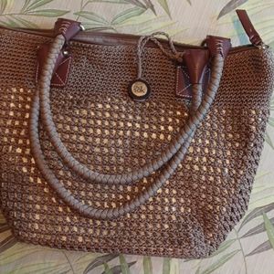 The Sak Gold & Taupe Purse